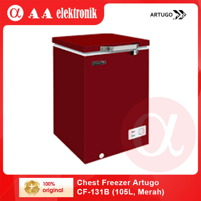 Chest Freezer Artugo CF-131B (105L, Merah)