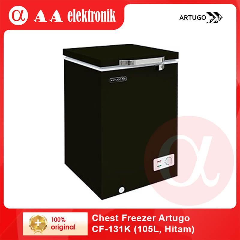 Chest Freezer Artugo CF-131K (105L, Hitam)