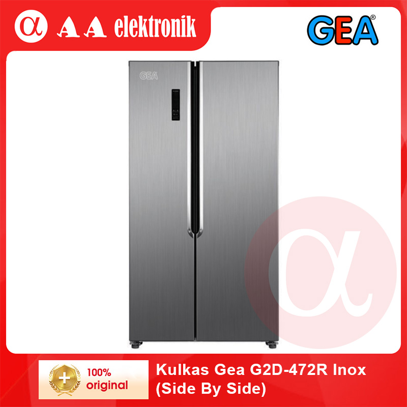 Kulkas Gea G2D-472R Inox (Side By Side)