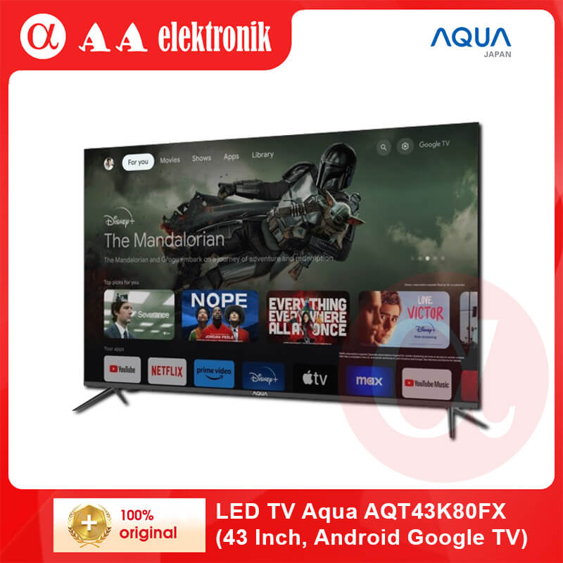 LED TV Aqua AQT43K80FX (43 Inch, Android Google TV)